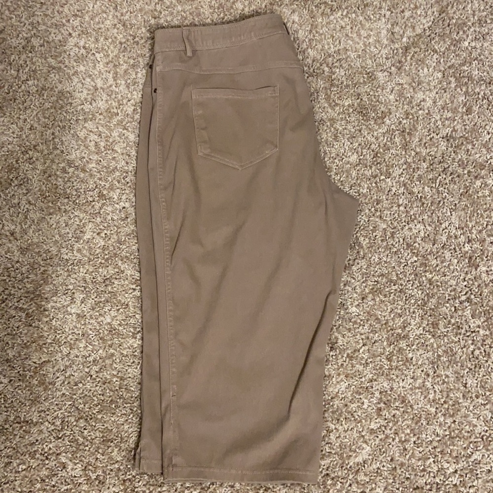 Ruby Rd Women’s Capris Tan, size 18 EUC - Picture 2 of 3